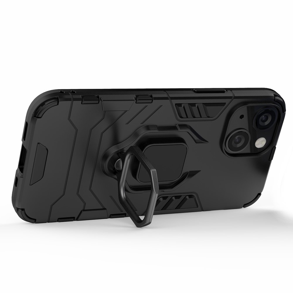  iPhone 13 Mini - Hybrid Ring Skal - Svart