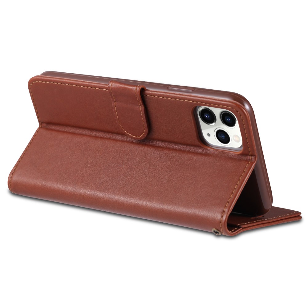 AZNS iPhone 13 Mini - AZNS Klassiskt Läder Fodral - Svart