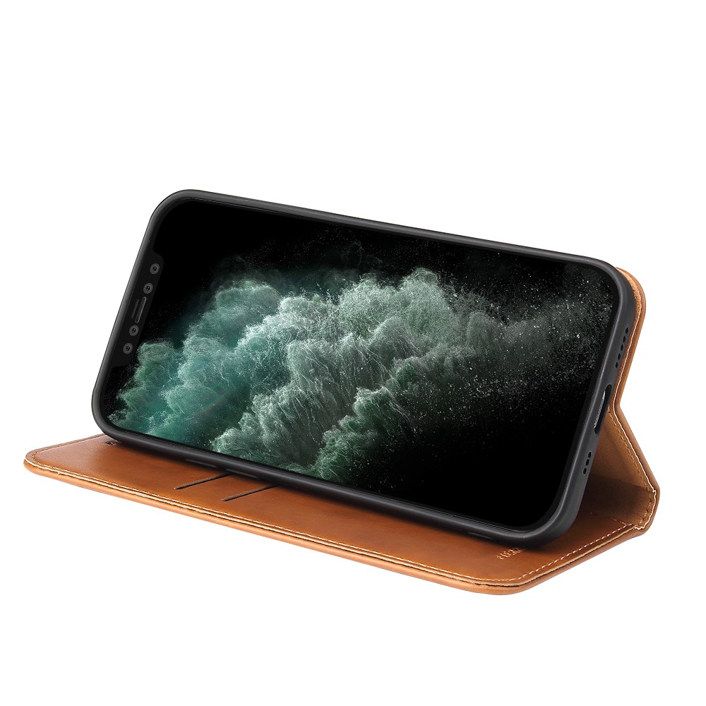  iPhone 13 Mini - Läder Flip Fodral - Brun