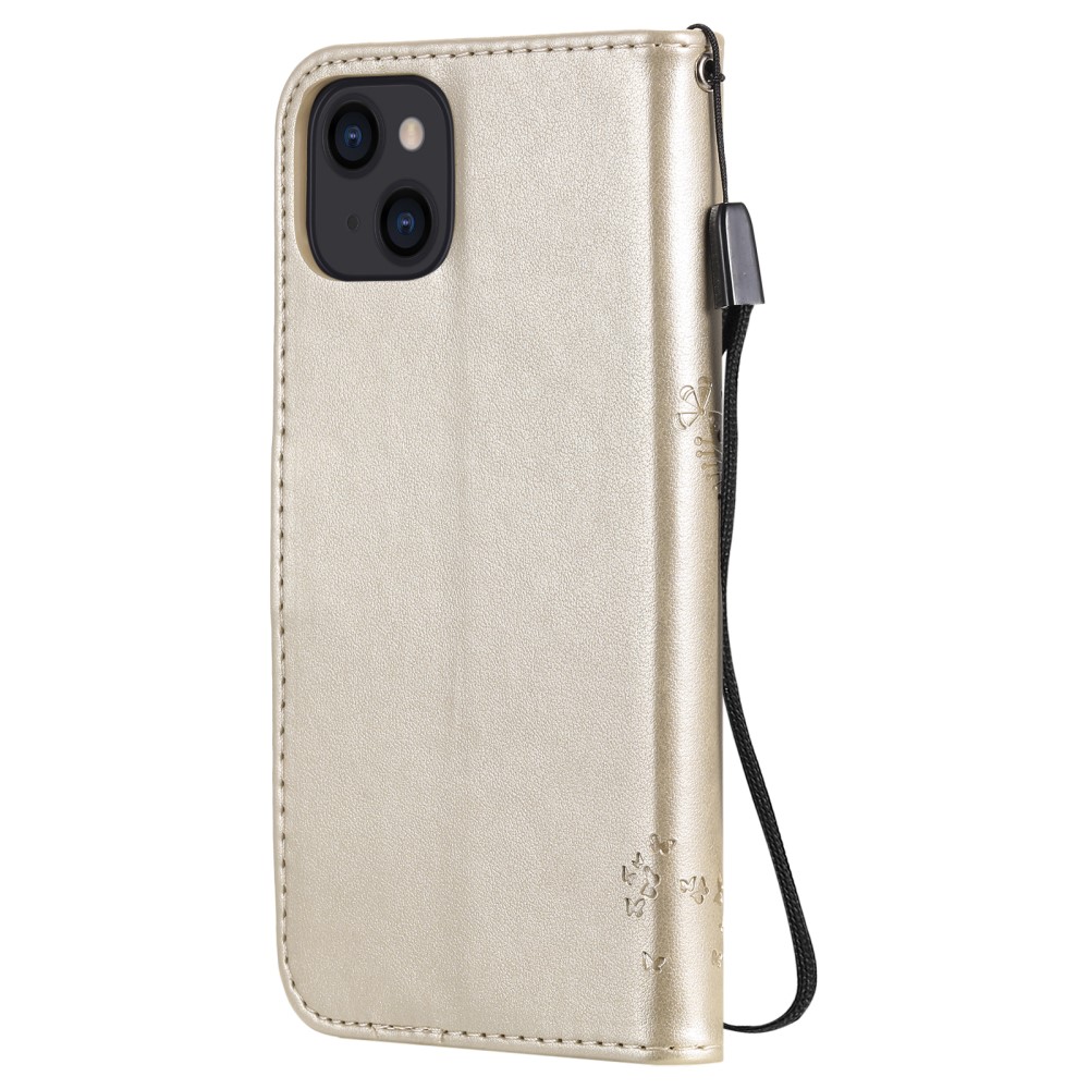  iPhone 13 Mini - Fodral Med Tryck - Guld