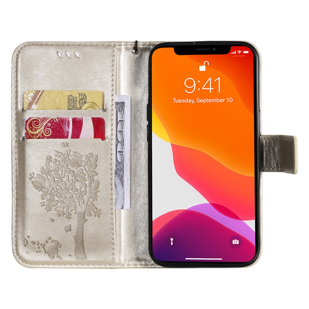  iPhone 13 Mini - Fodral Med Tryck - Guld