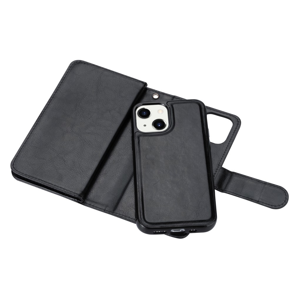  iPhone 13 Mini - 2in1 9-korts Magnet Fodral / Skal - Svart