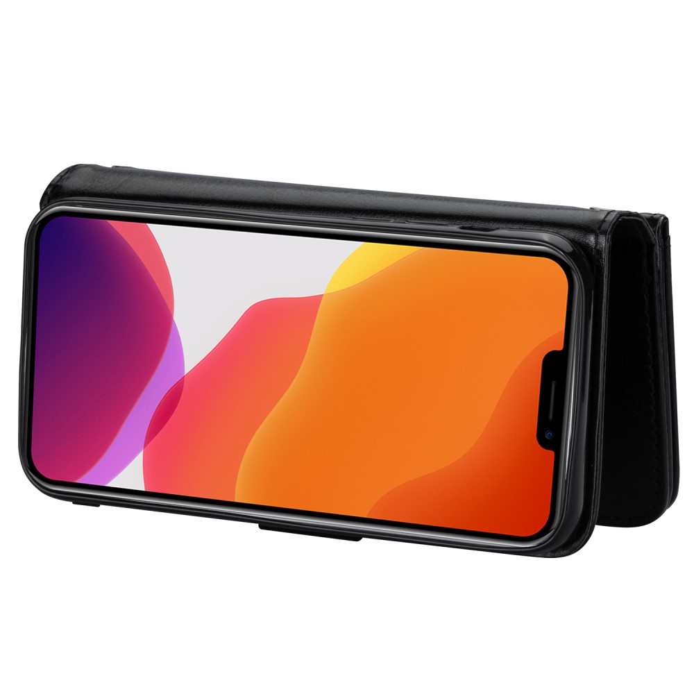  iPhone 13 Mini - 2in1 9-korts Magnet Fodral / Skal - Svart