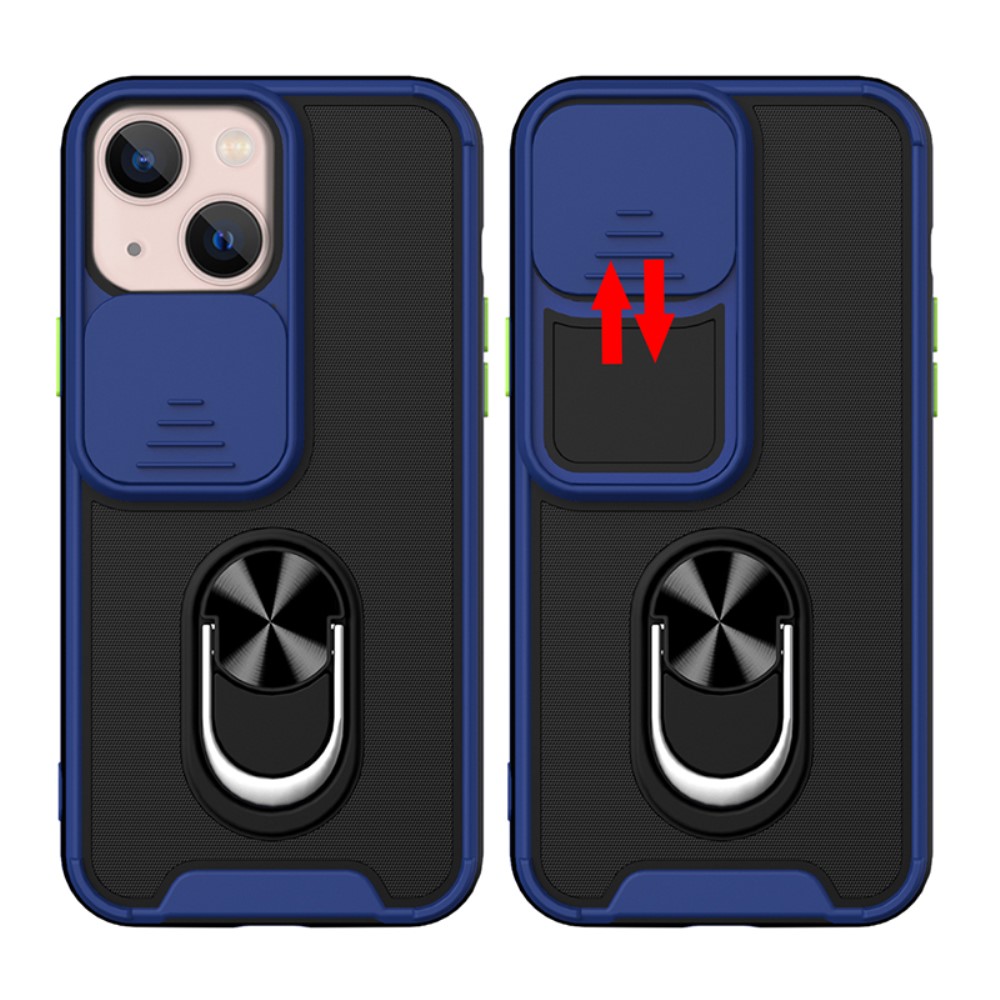  iPhone 13 Mini - CamShield Hybrid Ring Skal - Svart