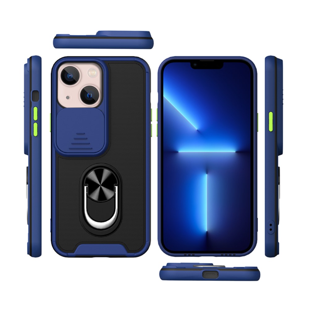  iPhone 13 Mini - CamShield Hybrid Ring Skal - Svart