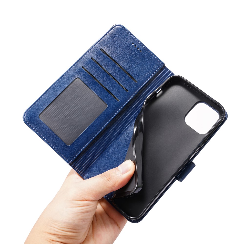  iPhone 13 Mini - Läder Fodral - Blå