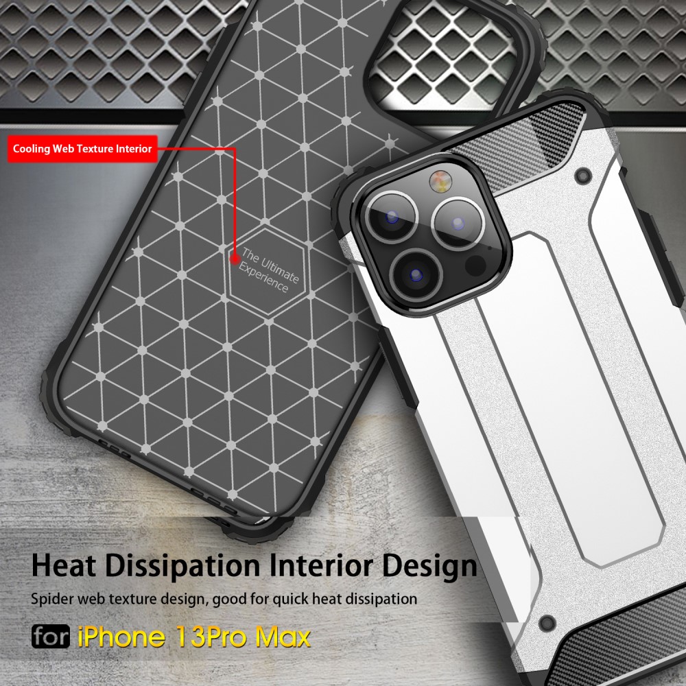  iPhone 13 Pro Max - Shockproof Armor Hybrid Skal - Guld