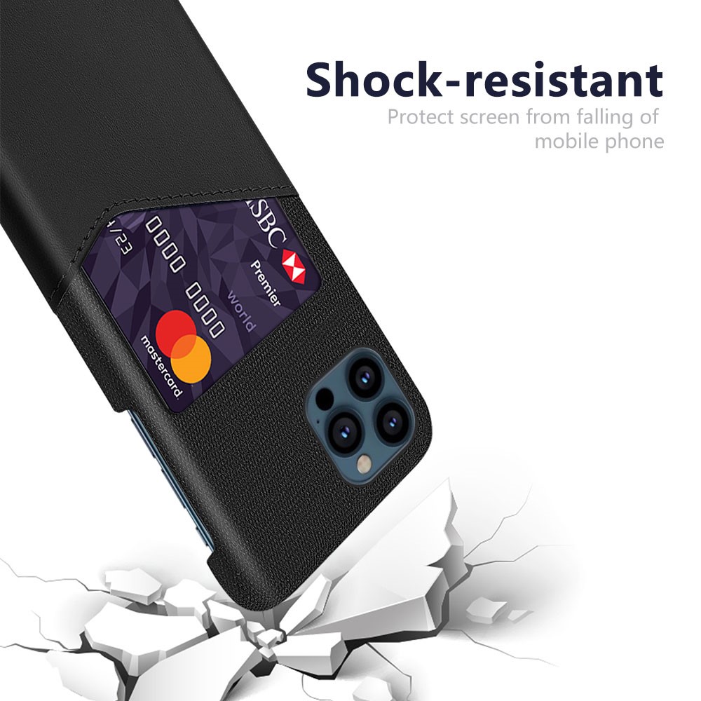 KSQ iPhone 13 Pro Max - KSQ Skal Med Kortfack - Svart