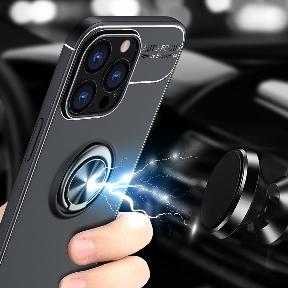  iPhone 13 Pro Max - Ring Skal - Svart