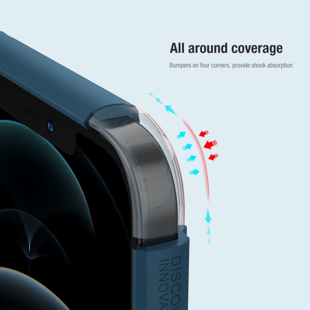 NILLKIN iPhone 13 Pro Max - NILLKIN Shield Frostat Skal - Röd