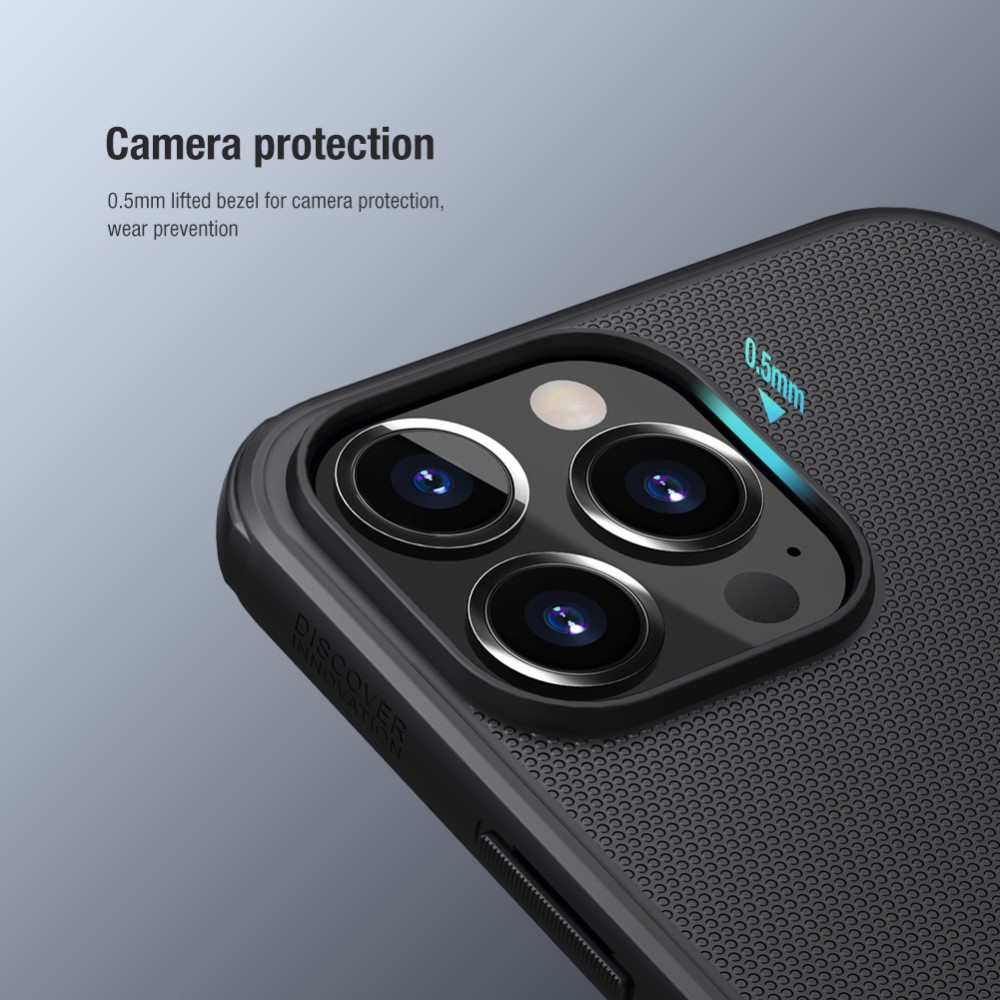 NILLKIN iPhone 13 Pro Max - NILLKIN Shield Frostat Skal - Röd