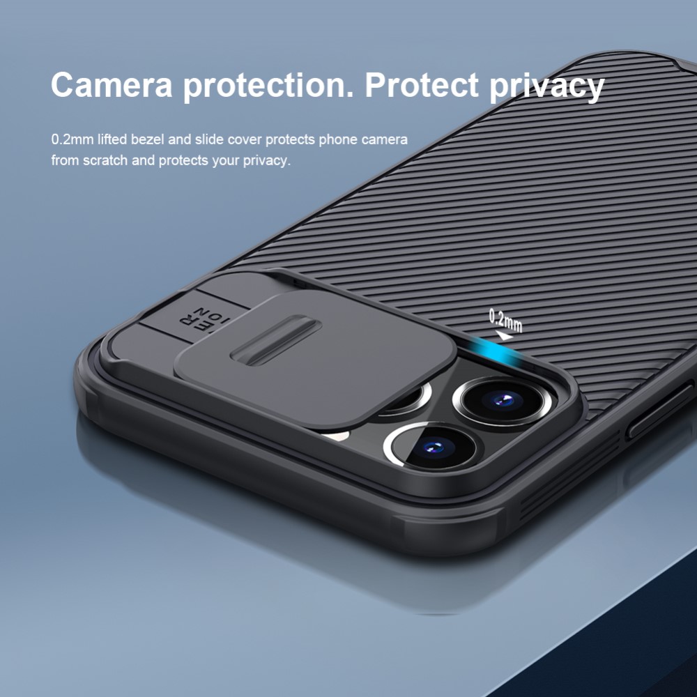 NILLKIN iPhone 13 Pro Max - NILLKIN CamShield Pro Skal - Svart