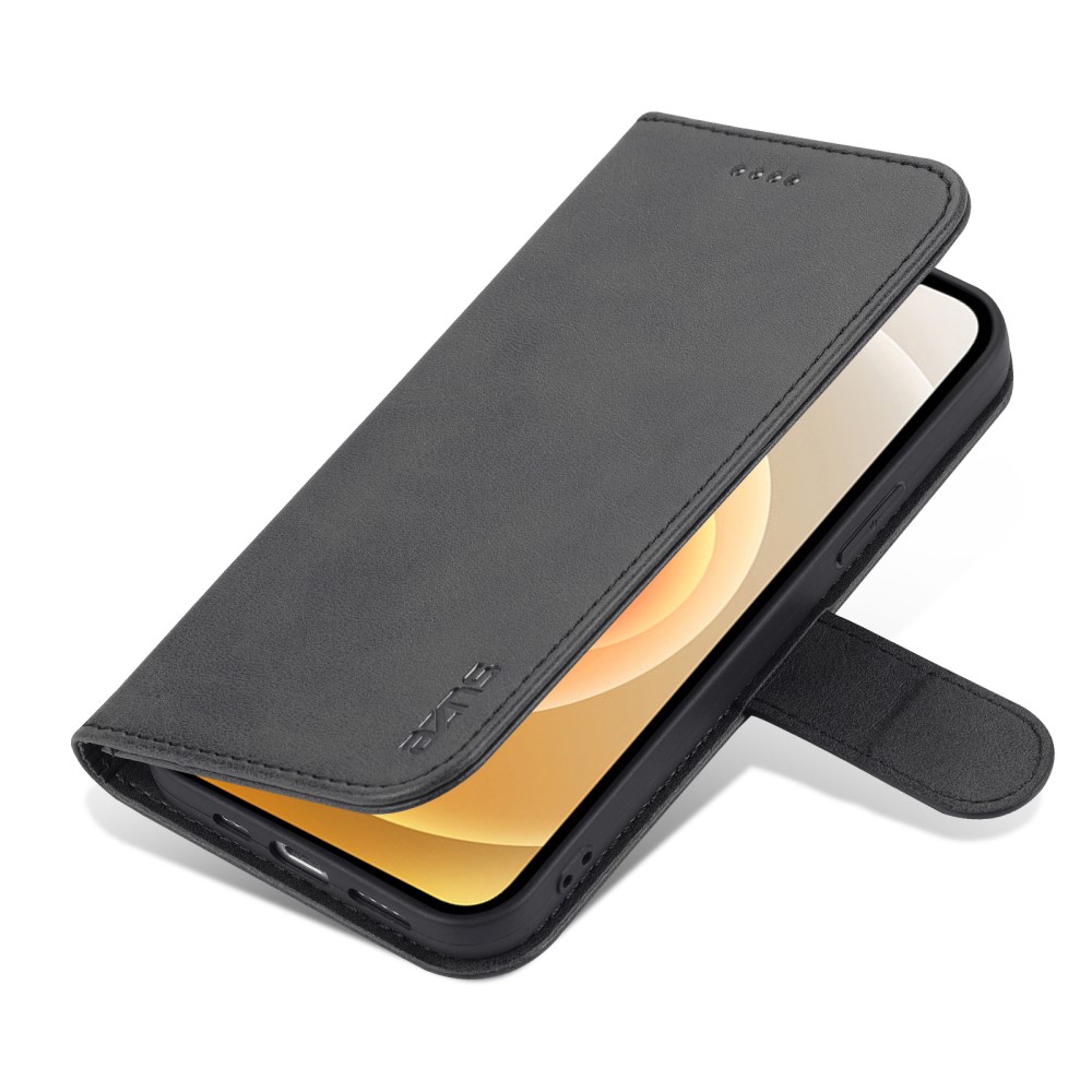 AZNS iPhone 13 Pro Max - AZNS Läder Fodral - Svart
