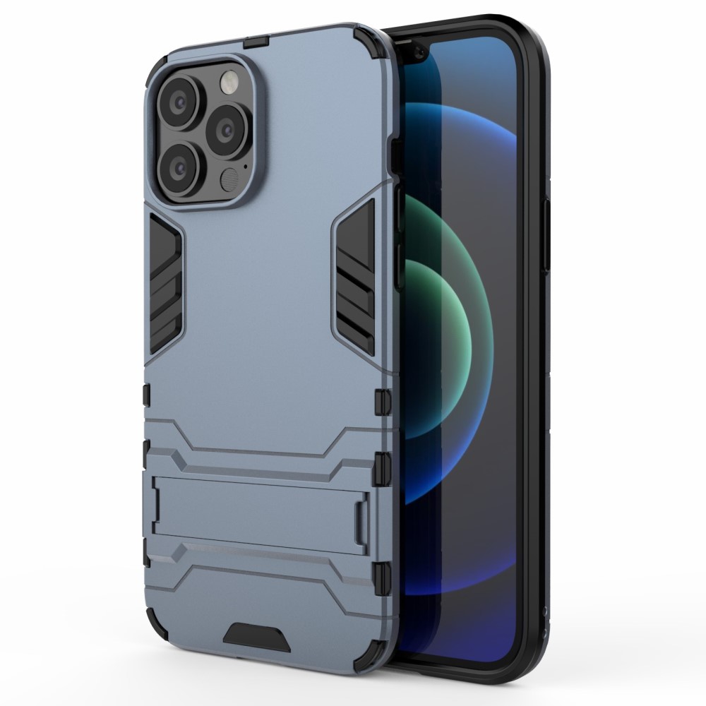  iPhone 13 Pro Max - Hybrid Armor Skal Kickstand - Navy Blue