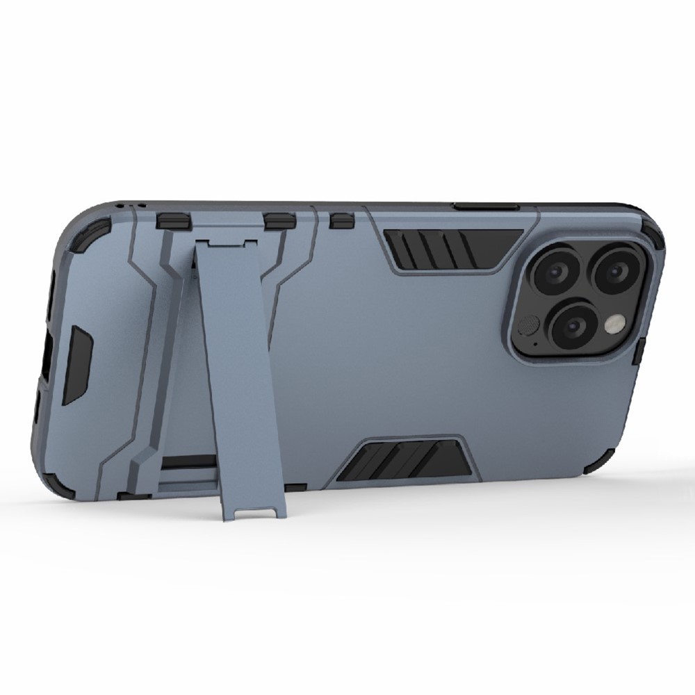  iPhone 13 Pro Max - Hybrid Armor Skal Kickstand - Navy Blue