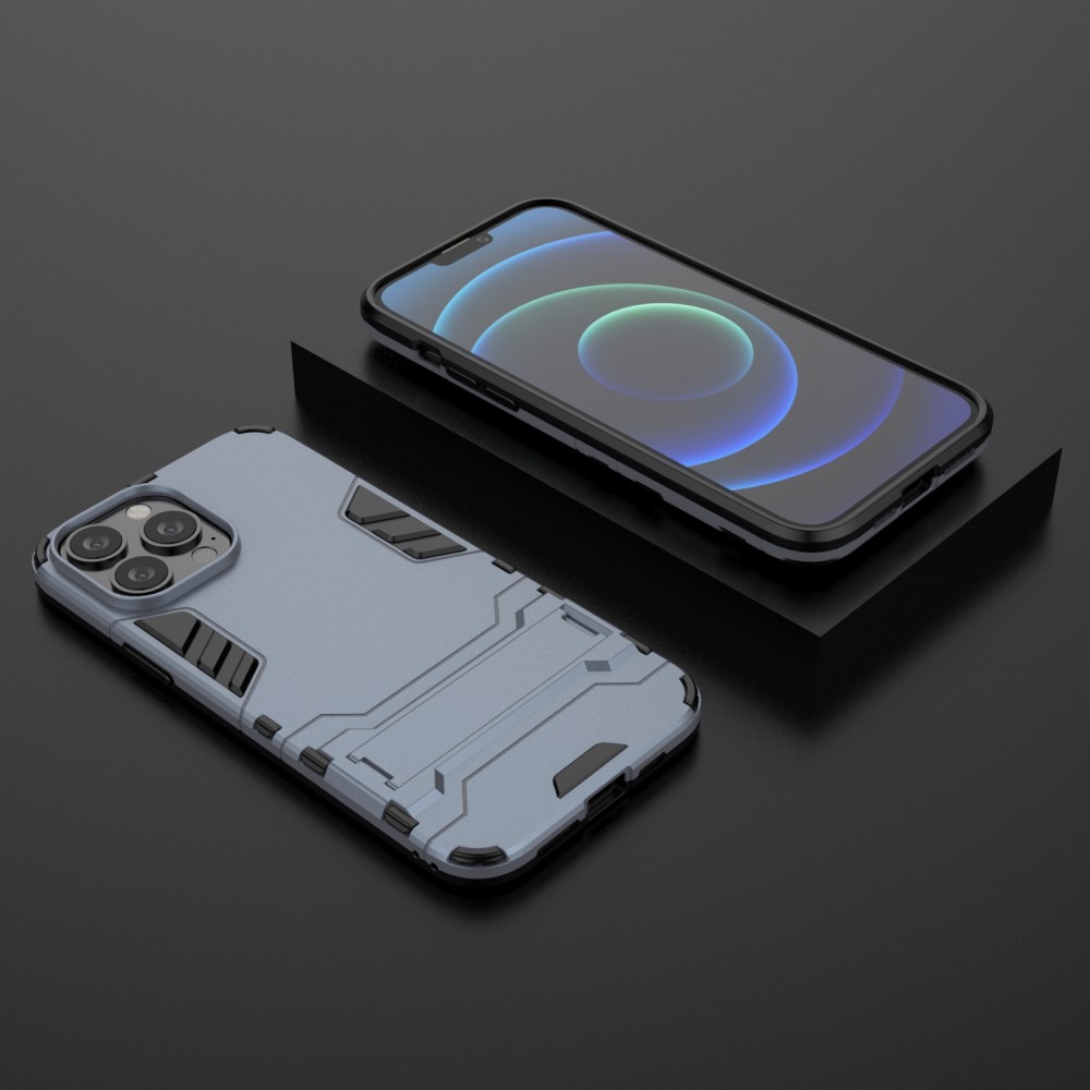  iPhone 13 Pro Max - Hybrid Armor Skal Kickstand - Navy Blue