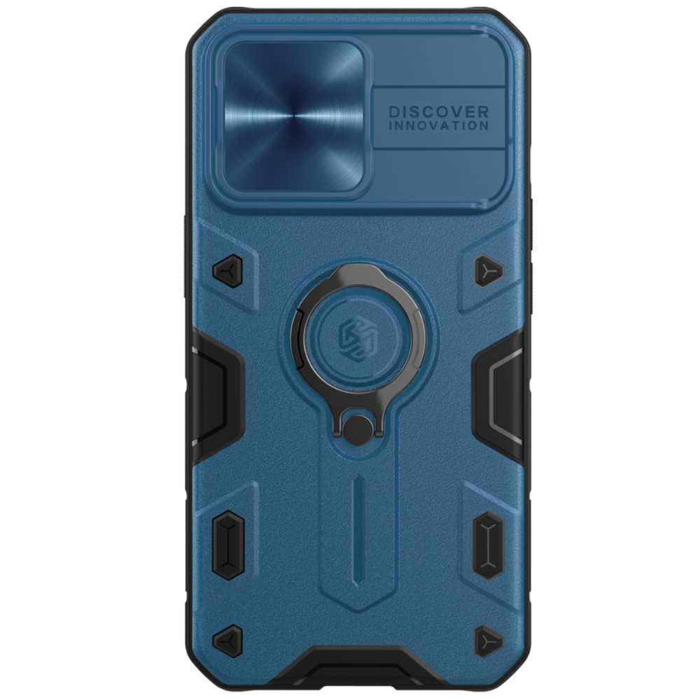 NILLKIN iPhone 13 Pro Max - NILLKIN CamShield Armor Hybrid Ring Skal - Blå