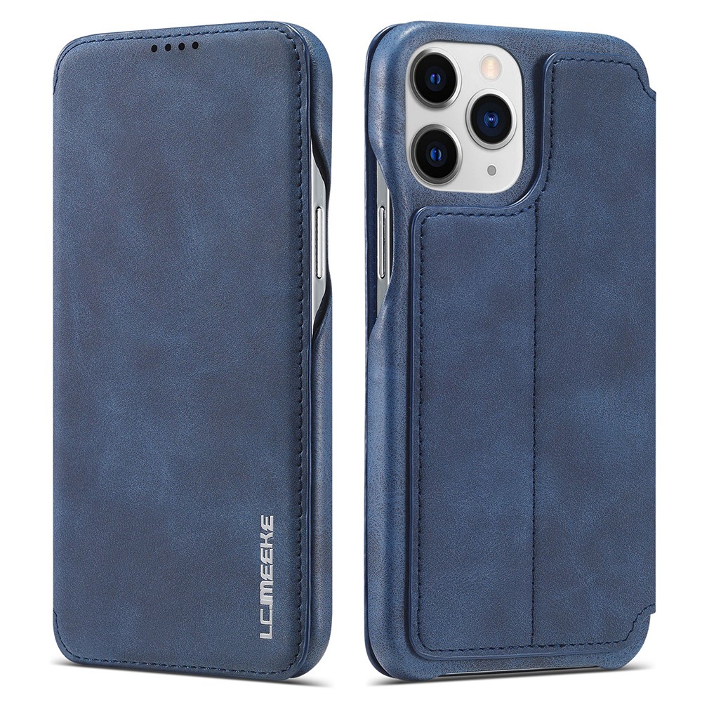 LC.IMEEKE iPhone 13 Pro Max - LC.IMEEKE Vintage Flip Fodral - Blå