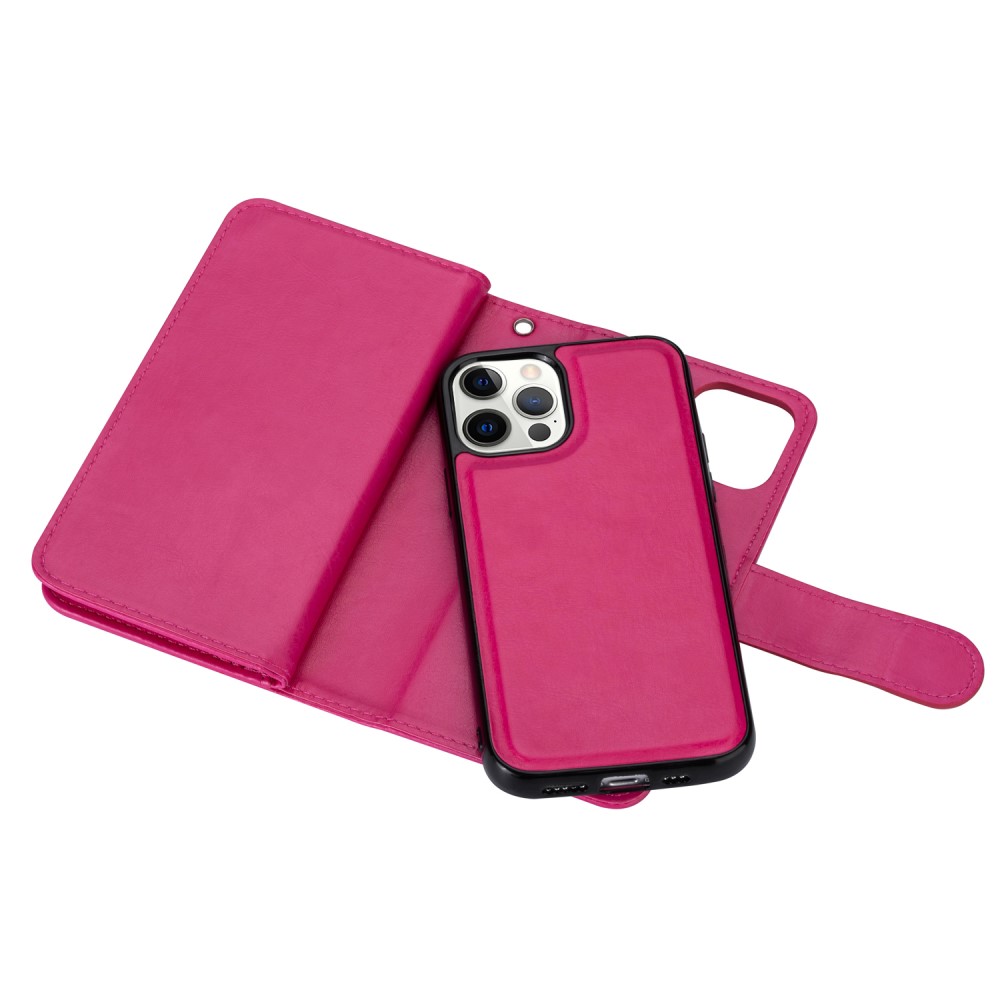  iPhone 13 Pro Max - 9-Korts 2in1 Magnet Fodral / Skal - Rosa