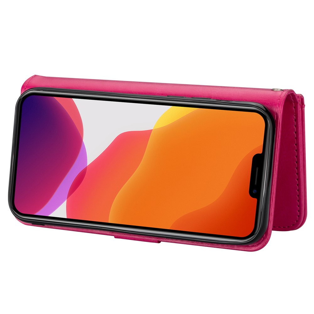  iPhone 13 Pro Max - 9-Korts 2in1 Magnet Fodral / Skal - Rosa
