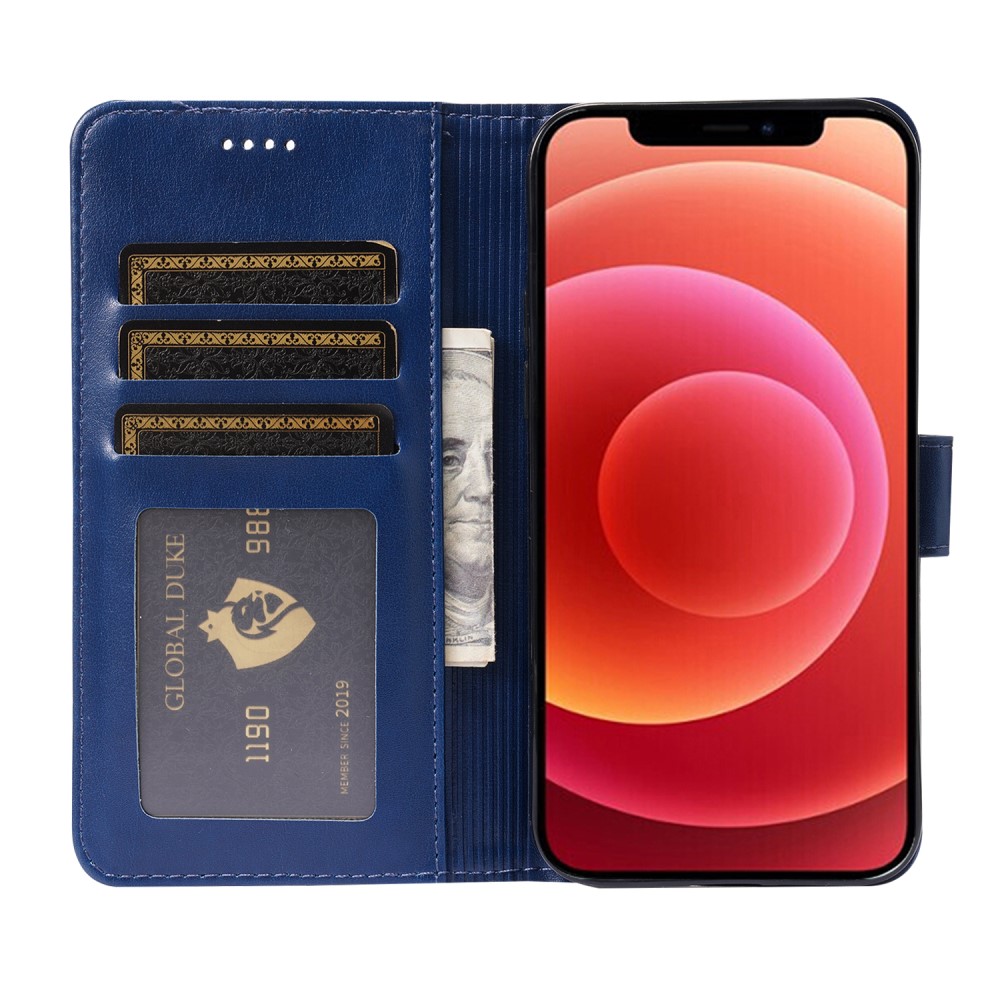  iPhone 13 Pro Max - Läder Fodral - Blå