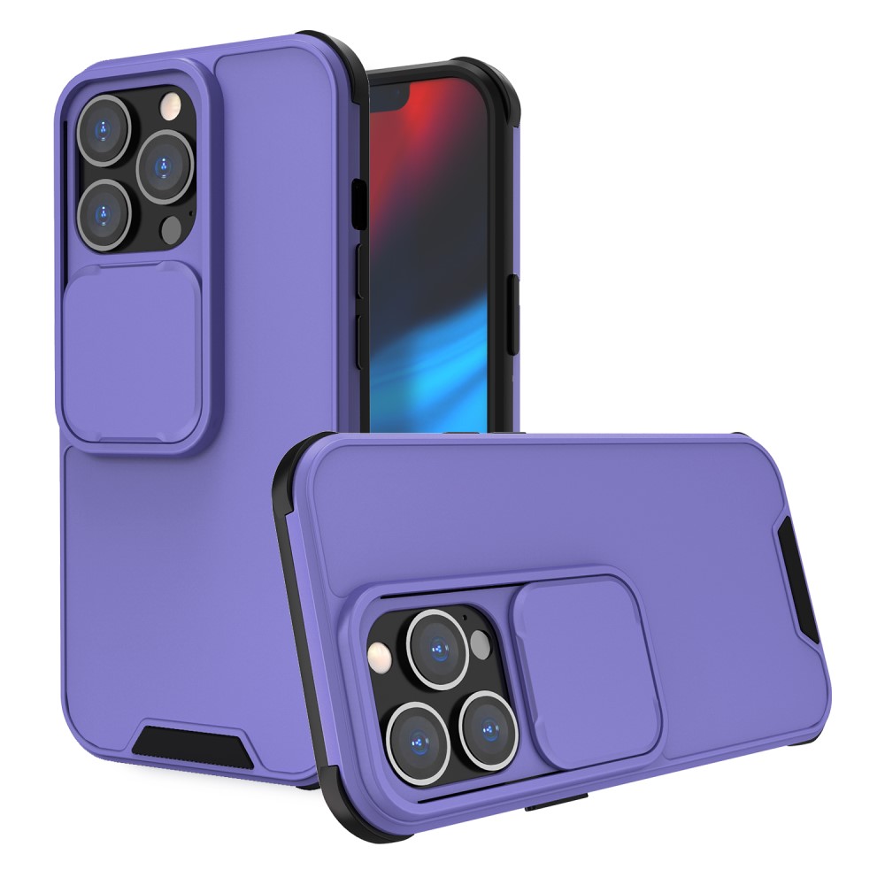  iPhone 13 Pro Max - CamShield Hybrid Skal - Lila