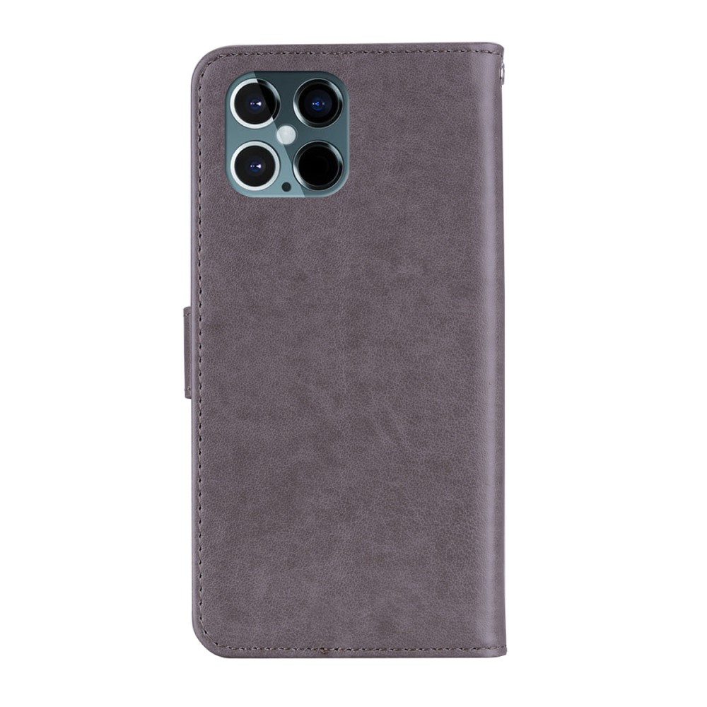  iPhone 13 Pro Max - Owl Läder Fodral - Grå