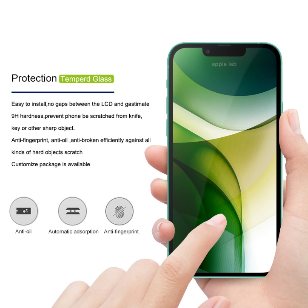 AMORUS iPhone 14 Plus / 13 Pro Max AMORUS Skärmskydd I Härdat Glas