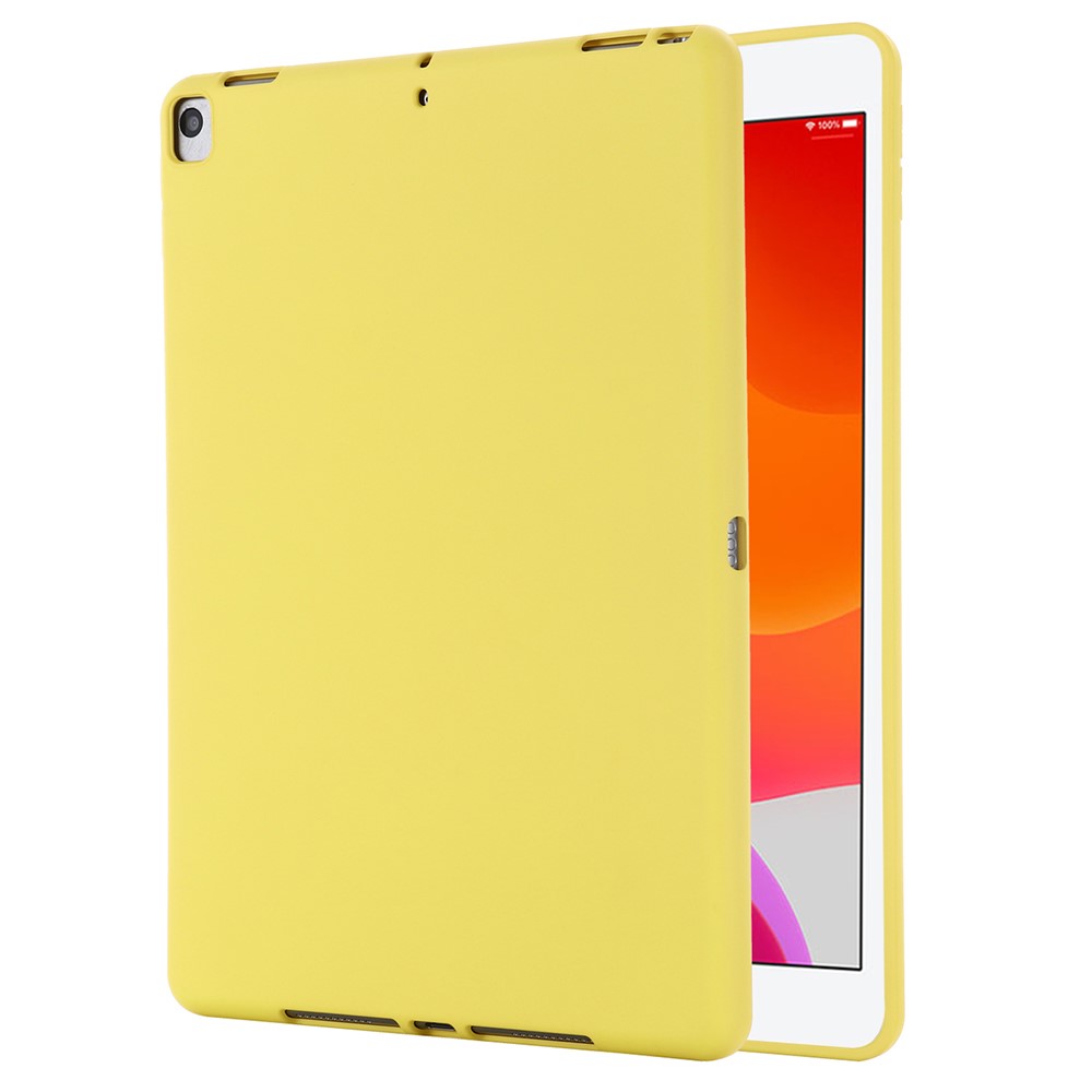  iPad 10.2 2019/2020/2021, Air 10.5 2019 Skal Liquid Silikon Gul