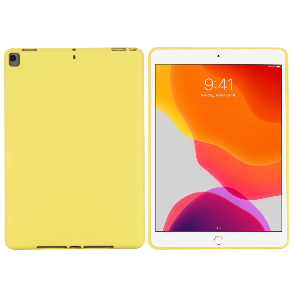  iPad 10.2 2019/2020/2021, Air 10.5 2019 Skal Liquid Silikon Gul