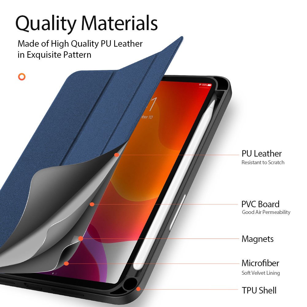 DUX DUCIS DUX DUCIS iPad Mini 2024/2021 Fodral DOMO Pennhållare Blå