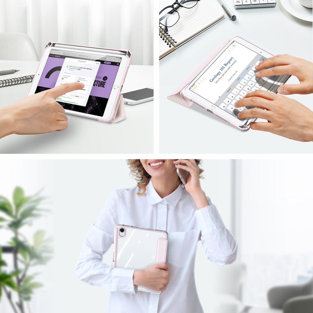 DUX DUCIS DUX DUCIS iPad Mini 2024/2021 Fodral TOBY Tri-Fold Pennhållare