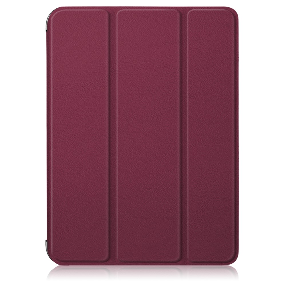  iPad Mini 2024/2021 Fodral Tri-Fold Med Pennhållare Vinröd