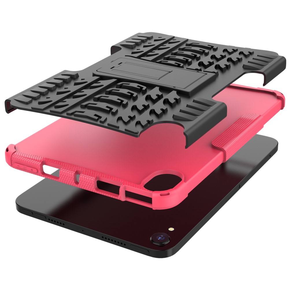  iPad Mini 2024/2021 Skal Rugged Kickstand Armor Rosa