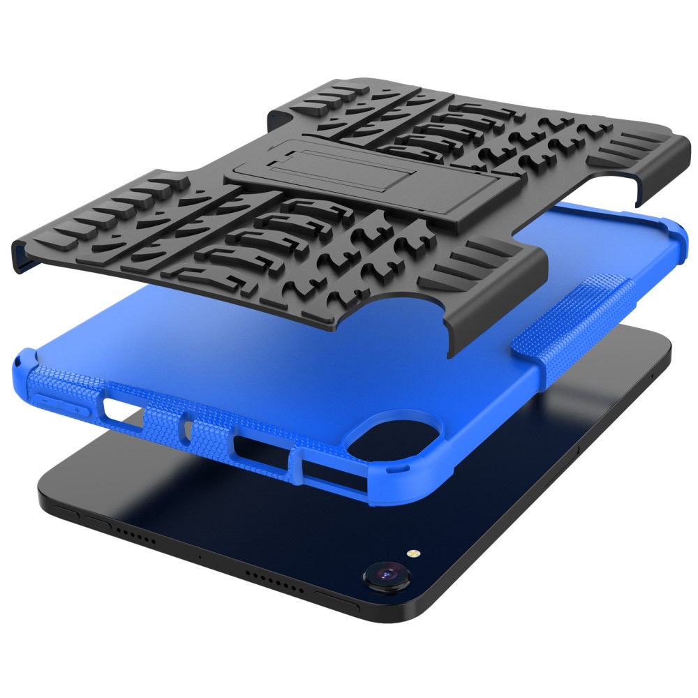  iPad Mini 2024/2021 Skal Rugged Kickstand Armor Blå