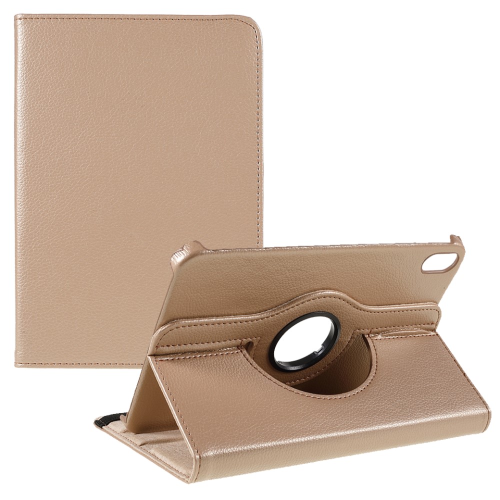  iPad Mini 2024/2021 Fodral 360° Rotation Litchi Guld