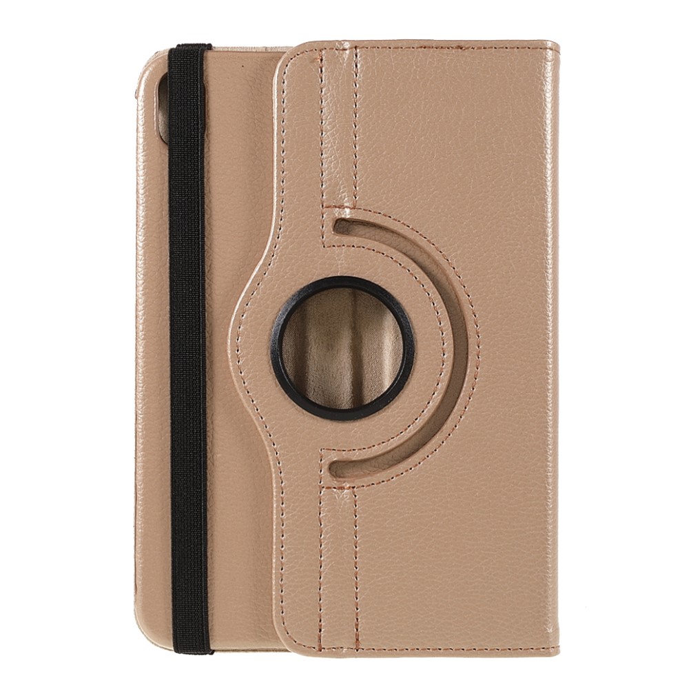  iPad Mini 2024/2021 Fodral 360° Rotation Litchi Guld