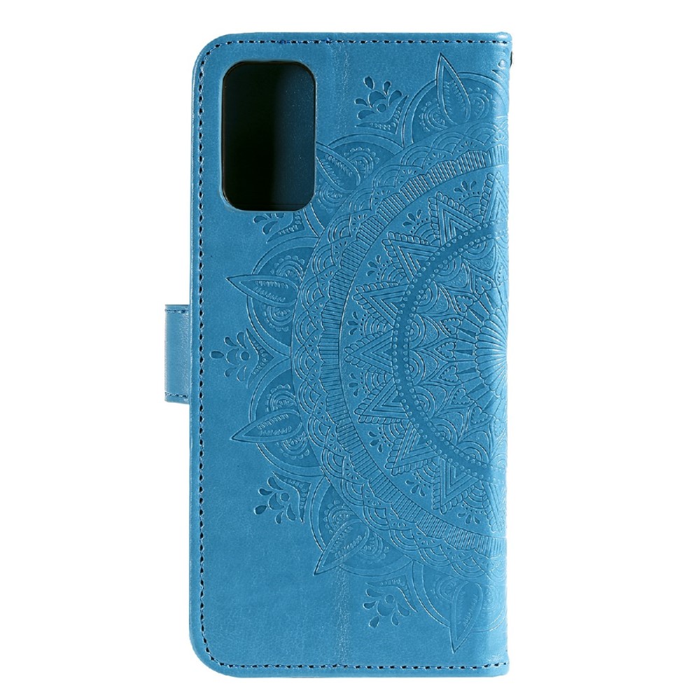  Samsung Galaxy A03s Fodral Mandala Läder Blå