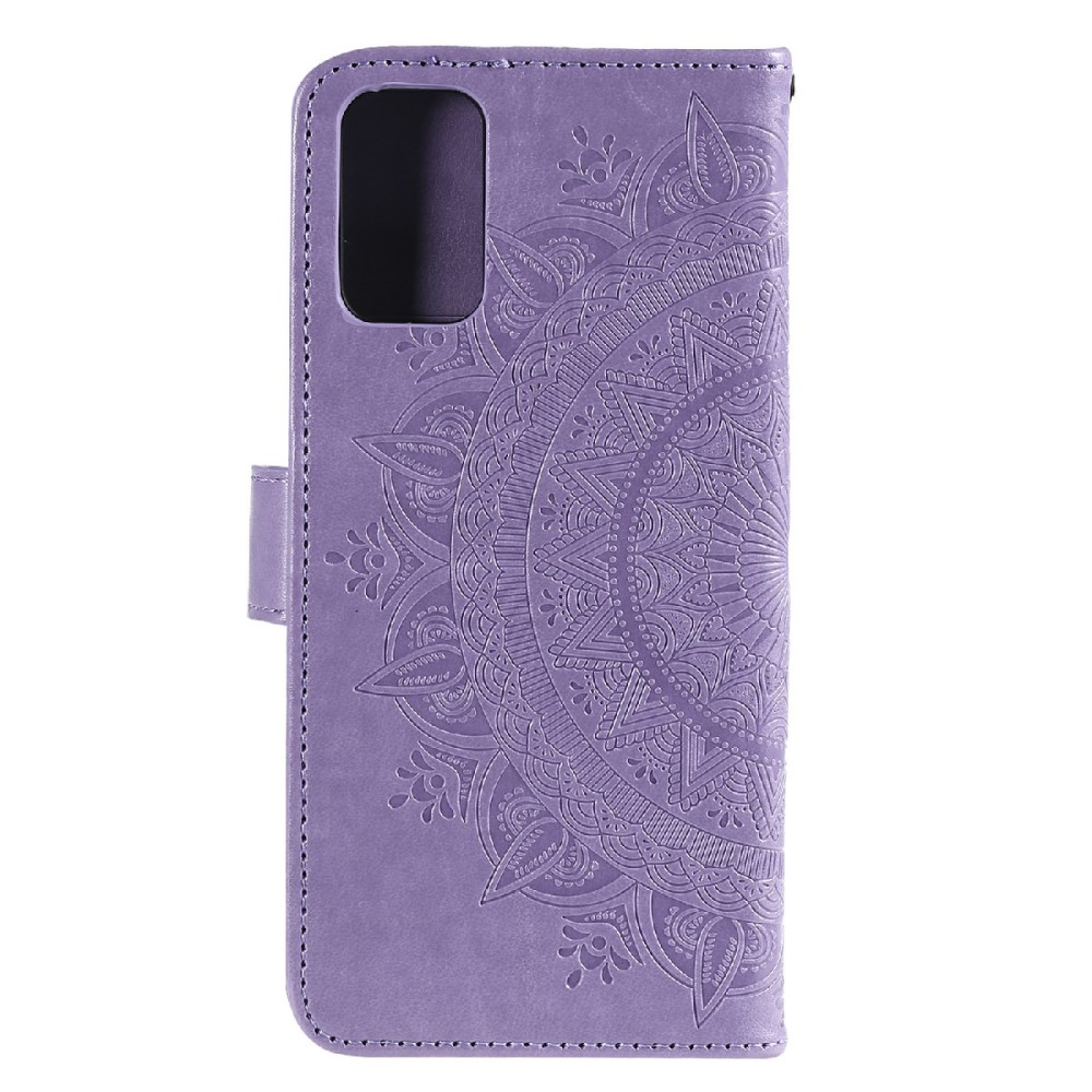  Samsung Galaxy A03s Fodral Mandala Läder Lila