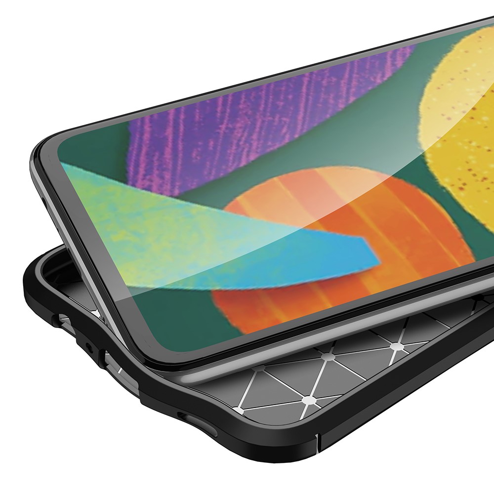  Samsung Galaxy A03s Skal Litchi Textur TPU Svart