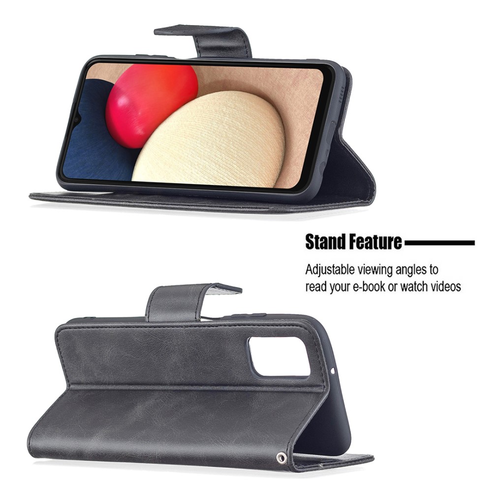  Samsung Galaxy A03s Fodral Läder Solid Shark Svart