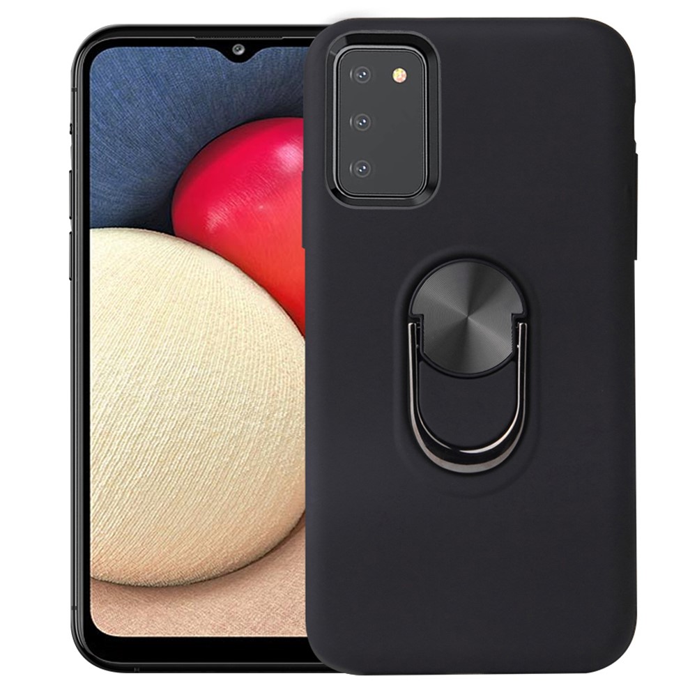  Samsung Galaxy A03s Skal Hybrid Ring Svart
