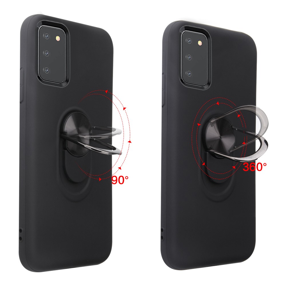  Samsung Galaxy A03s Skal Hybrid Ring Vinröd