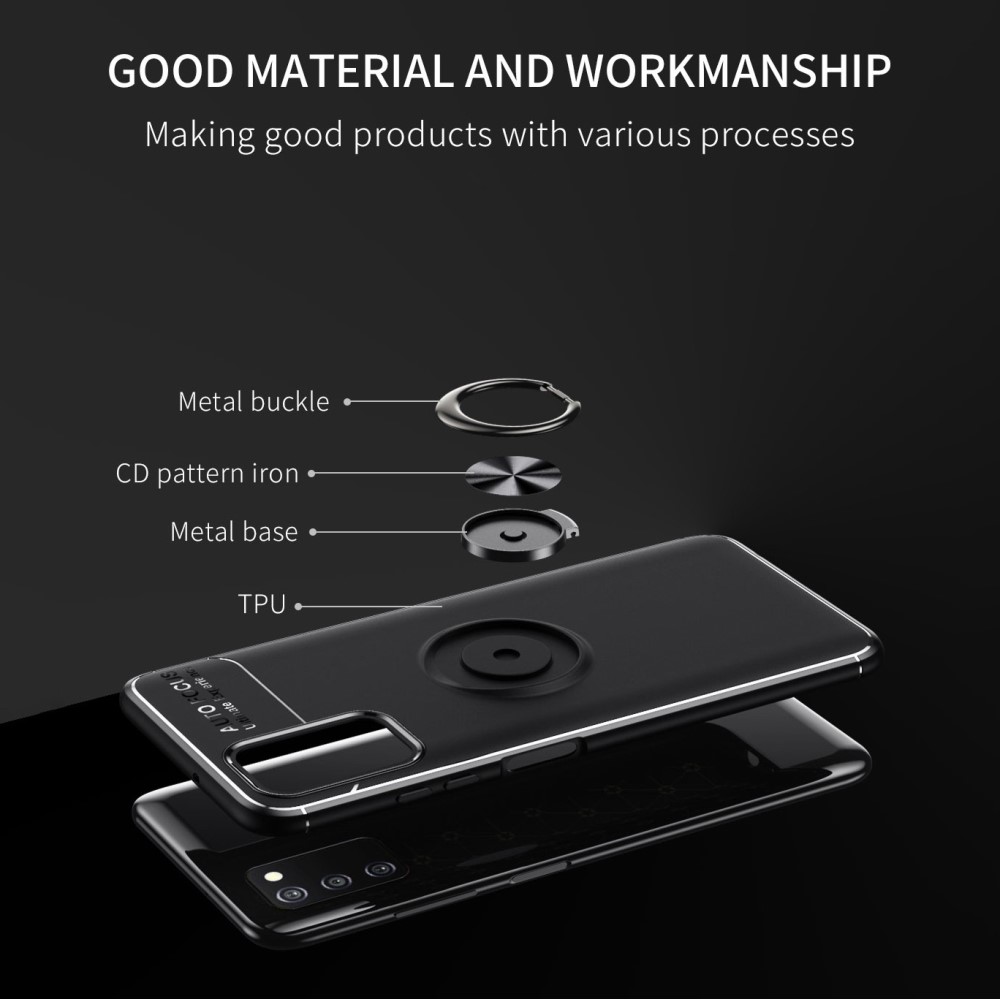 Samsung Galaxy A03s Skal Ring Svart