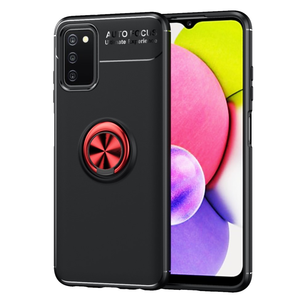  Samsung Galaxy A03s Skal Ring Svart/Röd