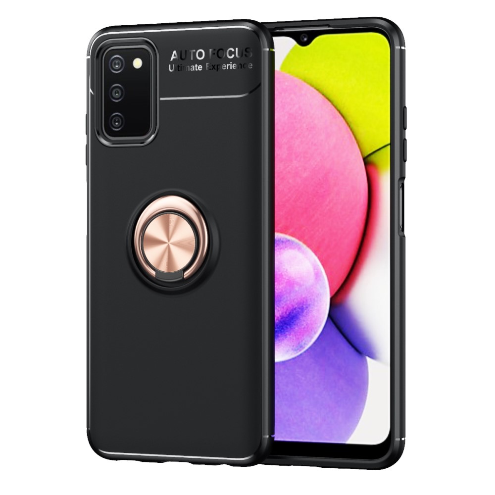  Samsung Galaxy A03s Skal Ring Svart/Roséguld