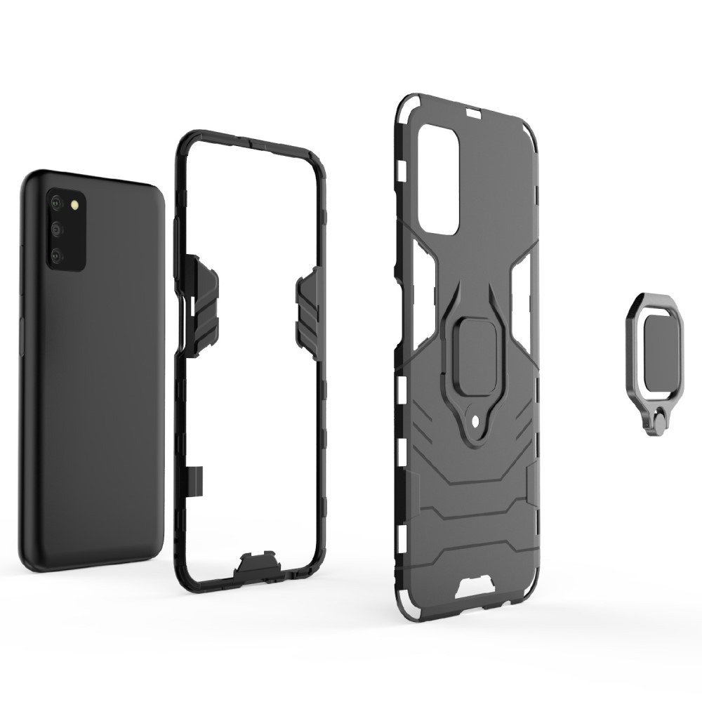  Samsung Galaxy A03s Skal Hybrid Ring Svart