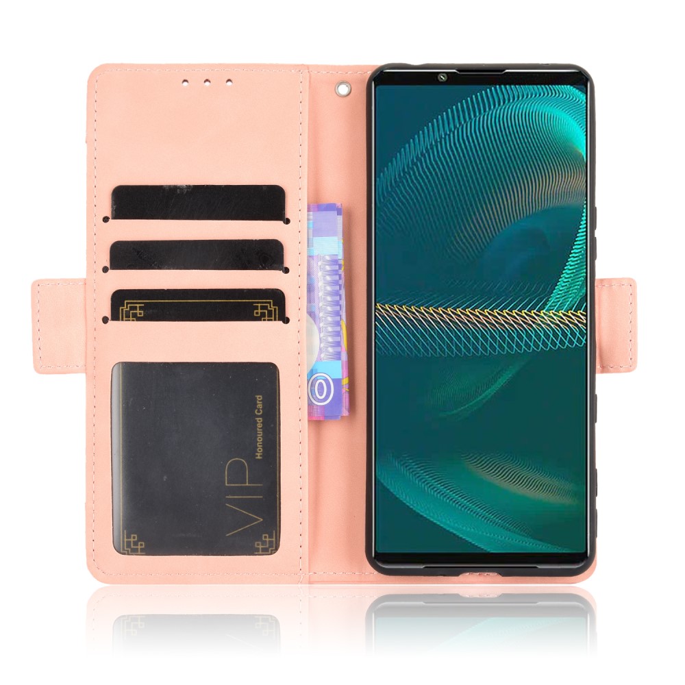  Sony Xperia 5 III Fodral Avtagbart Kortfodral Ljus Rosa