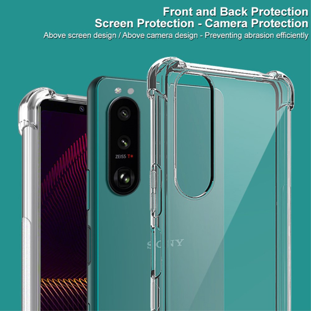 IMAK IMAK Sony Xperia 5 III Skal Shockproof TPU + Skärmskydd Tonad Svart