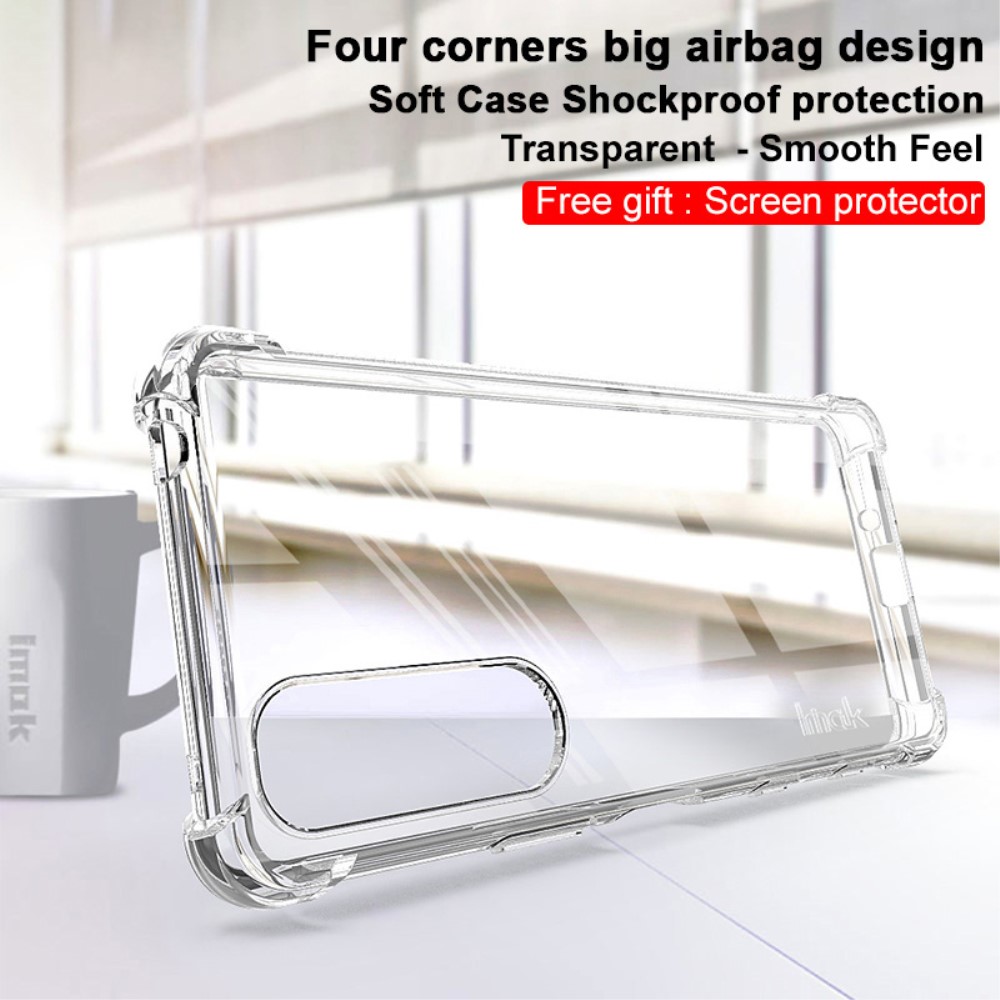 IMAK IMAK Sony Xperia 5 III Skal Shockproof TPU + Skärmskydd Transparent
